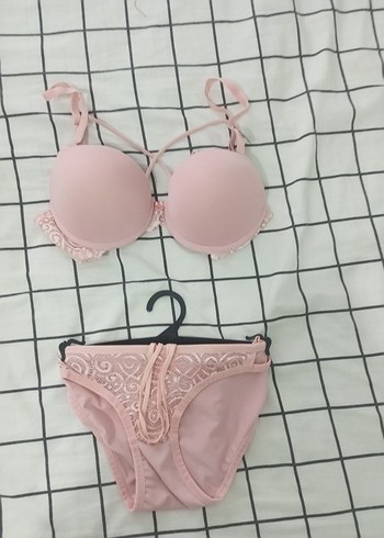 Pembe Mini Bohem Sütyen Takımı