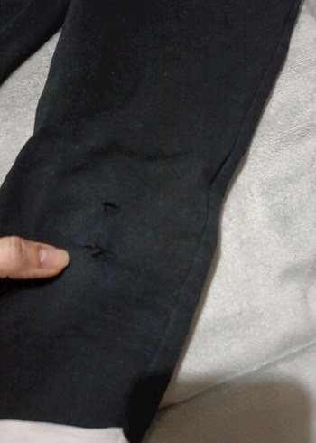 Kız Siyah Baskılı Sweatshirt ve Eşofman Takımı - Görsel 6