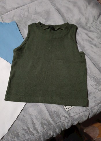 Kahverengi Kadın Atlet, Yüksek Yakalı, Pamuk - Görsel 4