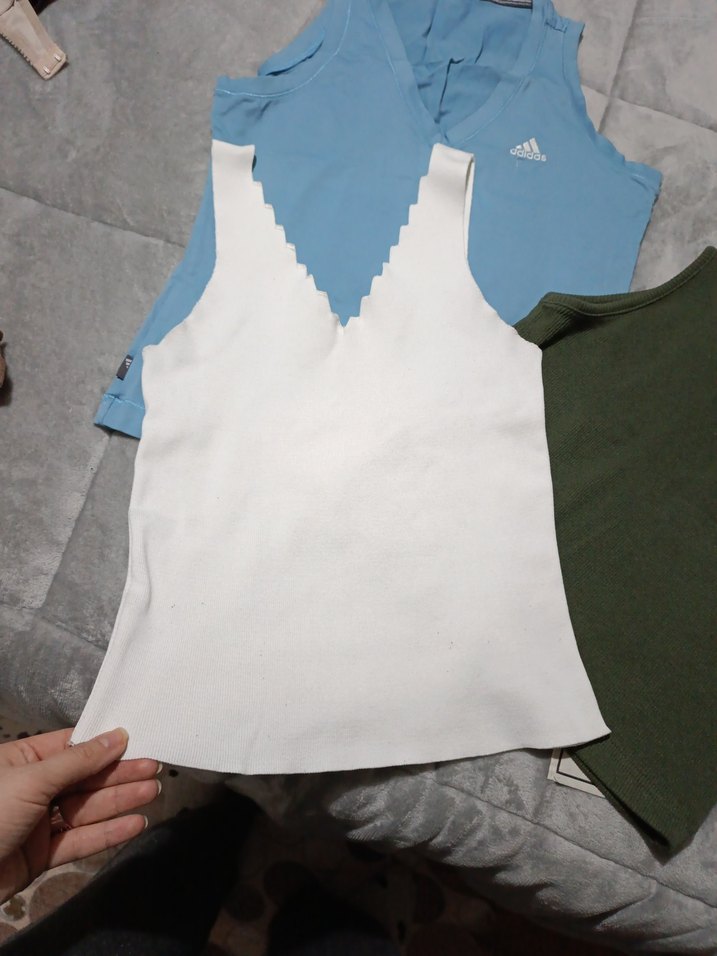 Kahverengi Kadın Atlet, Yüksek Yakalı, Pamuk - Görsel 2