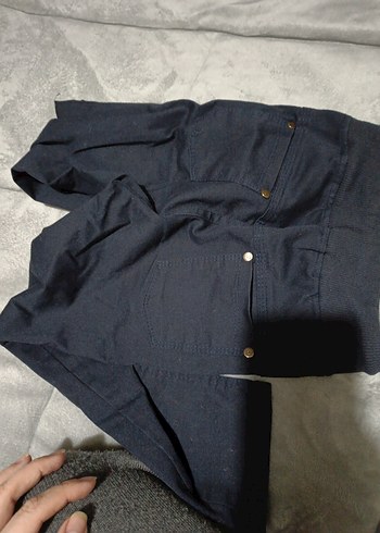 Lacivert Çocuk Kot Pantolon - Görsel 5