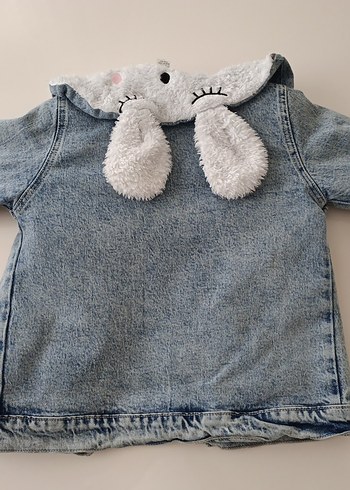 Kız Çocuk kot mont - Görsel 8