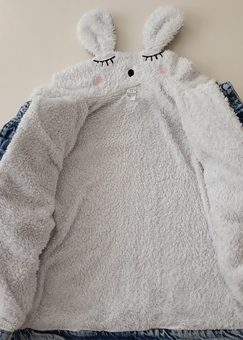 Kız Çocuk kot mont - Görsel 7