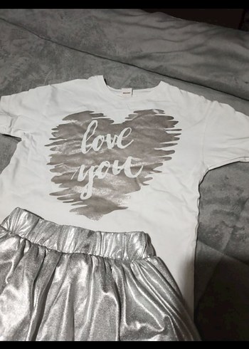 Gri Renkli Kız Çocuk Fırfırlı Etek - Görsel 2