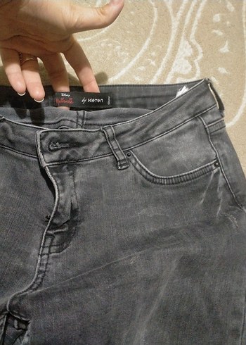 Koton Gri Rahat Kesim Midi Kadın Kot Pantolon