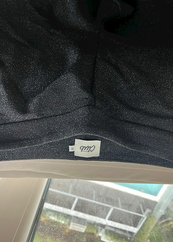 Siyah Kadın simli Kumaş Pantolon - Görsel 3