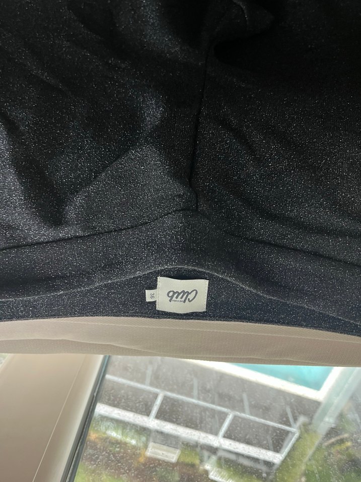 Siyah Kadın simli Kumaş Pantolon - Görsel 3