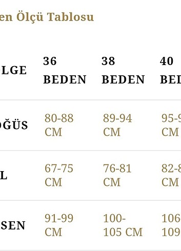 38 Beden Tulum