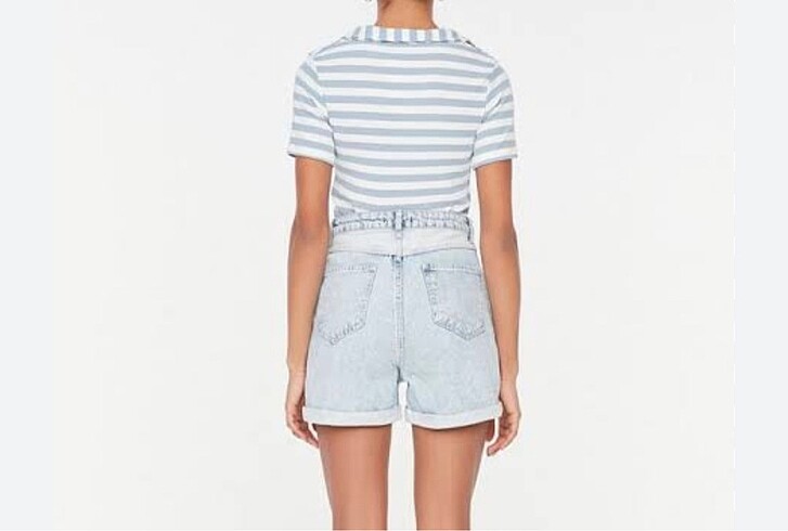 Trendyol & Milla Mavi Denim Şort Bermuda