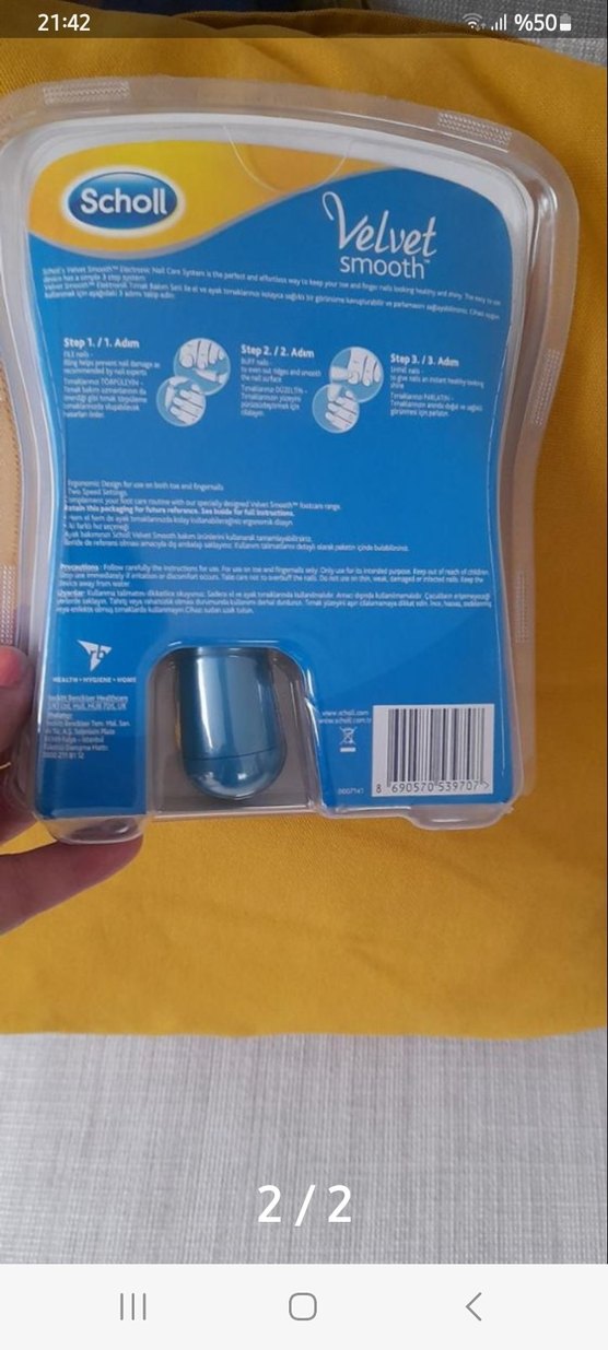 Scholl Mavi Elektronik Tırnak Bakım Seti - Görsel 2