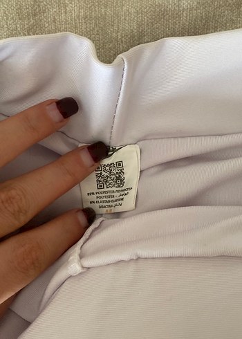 Nike Beyaz Pilili Midi Etek - Görsel 3