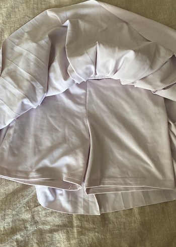 Nike Beyaz Pilili Midi Etek - Görsel 4