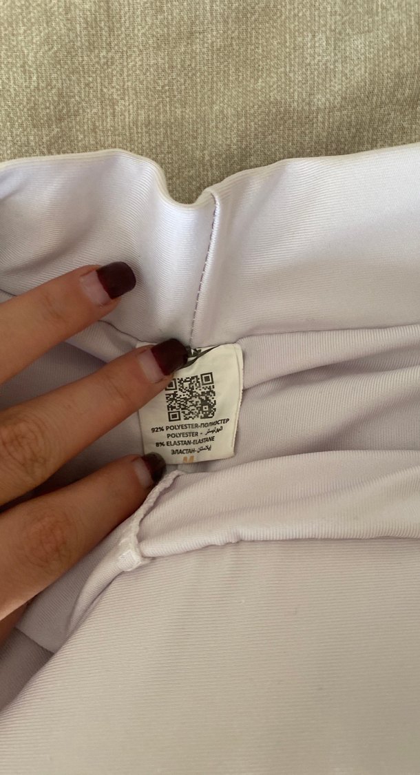 Nike Beyaz Pilili Midi Etek - Görsel 3