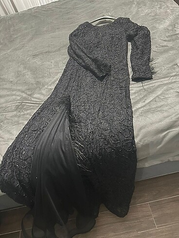 40 Beden siyah Renk Abiye elbise
