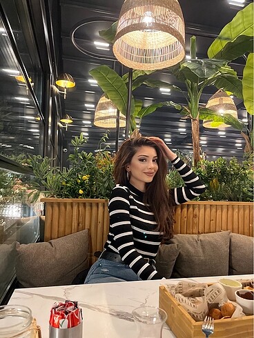 Siyah beyaz bluz