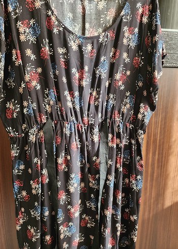 Bohem Çok Renkli Midi Elbise - Görsel 2