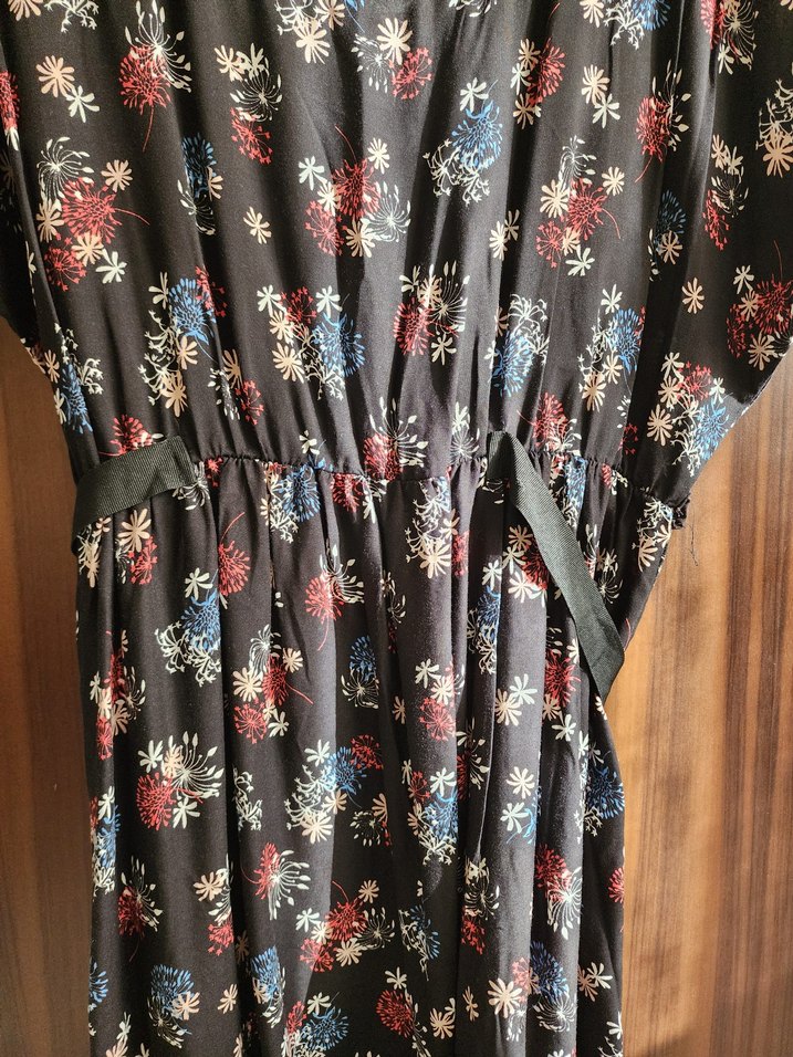 Bohem Çok Renkli Midi Elbise - Görsel 3