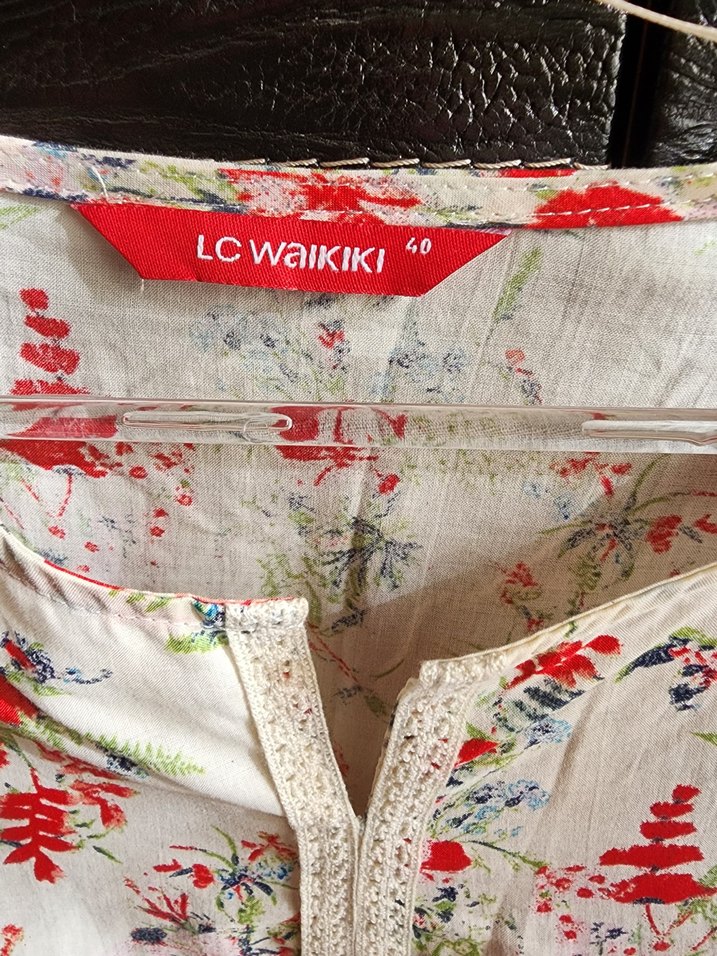 Çiçek Desenli Bohem Pamuklu Kadın Gömlek - Görsel 3