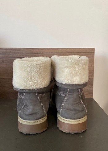 Süet Kadın Botlar Kürklü Dolgu Topuklu - Görsel 4