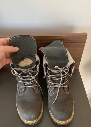 Süet Kadın Botlar Kürklü Dolgu Topuklu - Görsel 5