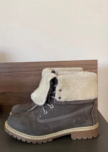 Süet Kadın Botlar Kürklü Dolgu Topuklu - Görsel 2