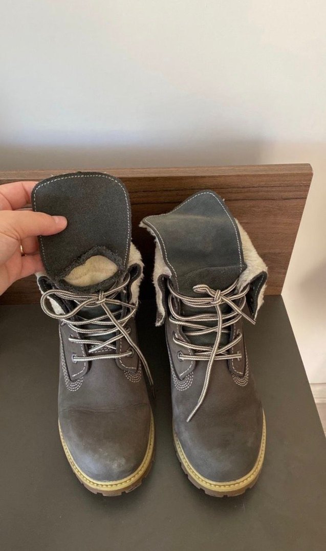 Süet Kadın Botlar Kürklü Dolgu Topuklu - Görsel 5