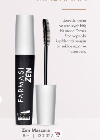 Farmasi Zen Gri Maskara 8 ml - Görsel 2