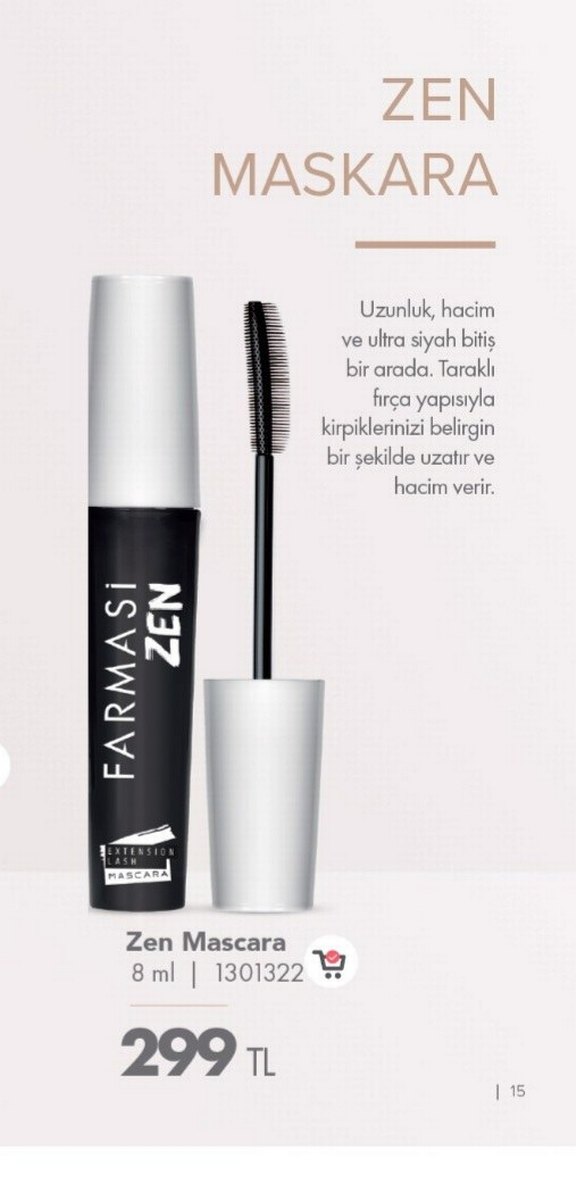 Farmasi Zen Gri Maskara 8 ml - Görsel 2
