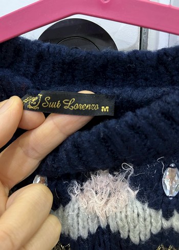 Bohem Desenli Kadın Triko Kazak - Görsel 3