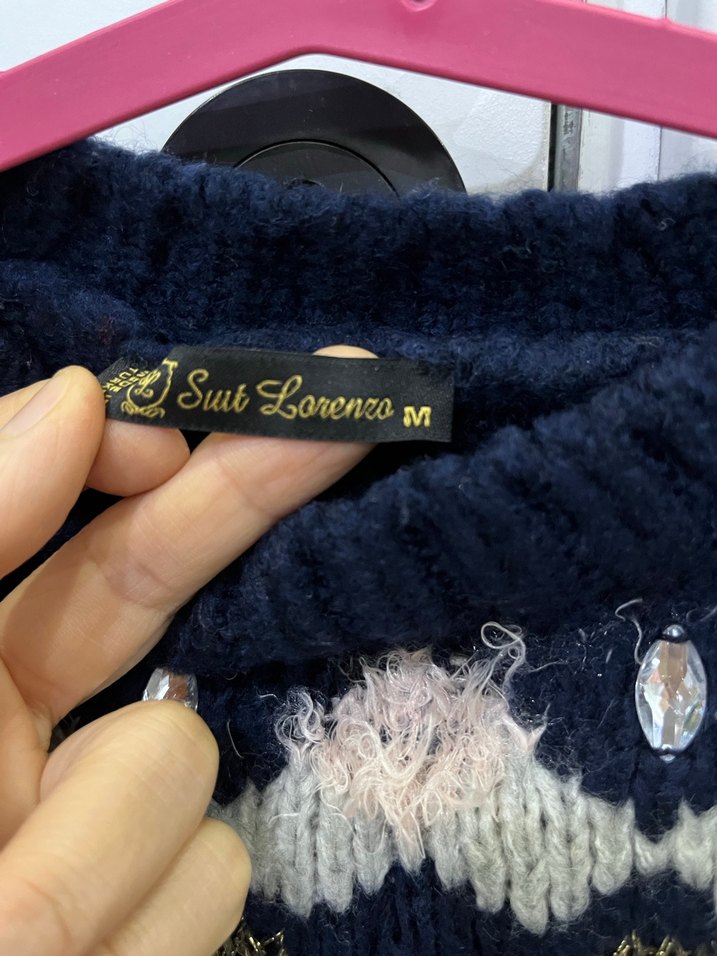 Bohem Desenli Kadın Triko Kazak - Görsel 3