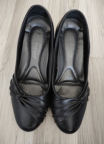 Siyah ortopedik anne ayakkabısı 