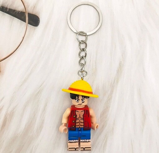 One Piece Luffy Lego Anahtarlık