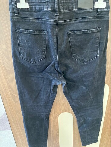 xl Beden siyah Renk Yüksek bel jean