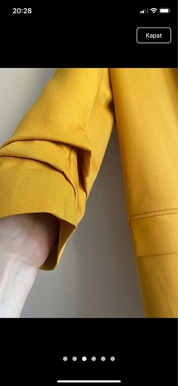 m Beden hardal blazer