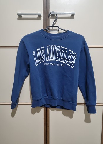 Lacivert Baskılı Kadın Sweatshirt