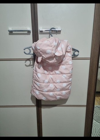 Defacto Kız Çocuk Pembe Puantiyeli Yelek - Görsel 4