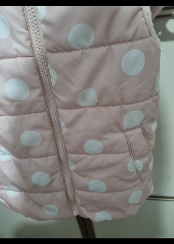 Defacto Kız Çocuk Pembe Puantiyeli Yelek - Görsel 3