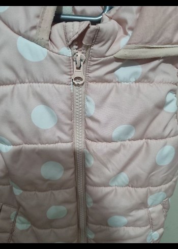 Defacto Kız Çocuk Pembe Puantiyeli Yelek - Görsel 2