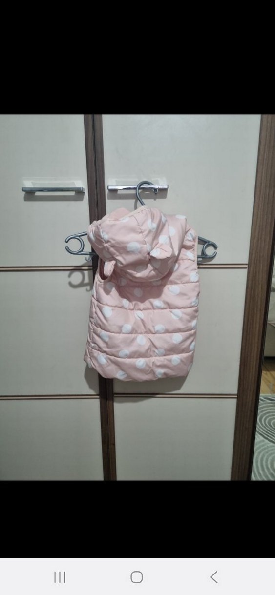 Defacto Kız Çocuk Pembe Puantiyeli Yelek - Görsel 4