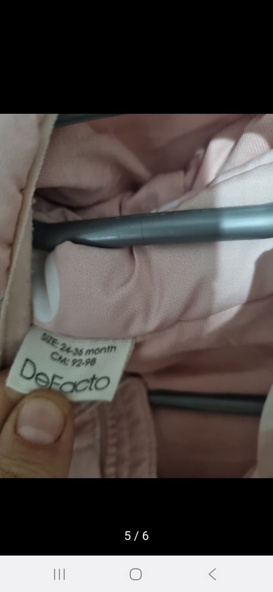 Defacto Kız Çocuk Pembe Puantiyeli Yelek - Görsel 5