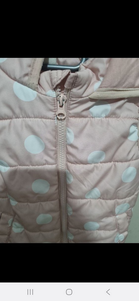 Defacto Kız Çocuk Pembe Puantiyeli Yelek - Görsel 2