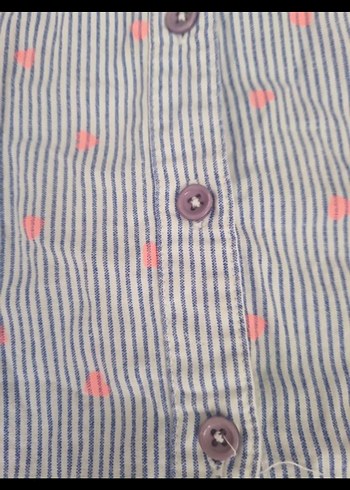 Kız Çocuk Gri Pamuklu Kolsuz Gömlek - Görsel 5