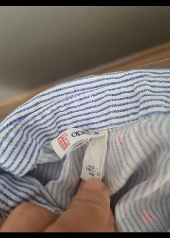 Kız Çocuk Gri Pamuklu Kolsuz Gömlek - Görsel 2