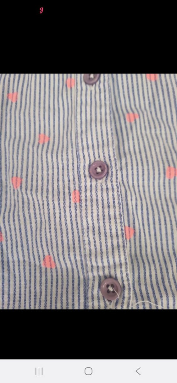 Kız Çocuk Gri Pamuklu Kolsuz Gömlek - Görsel 5