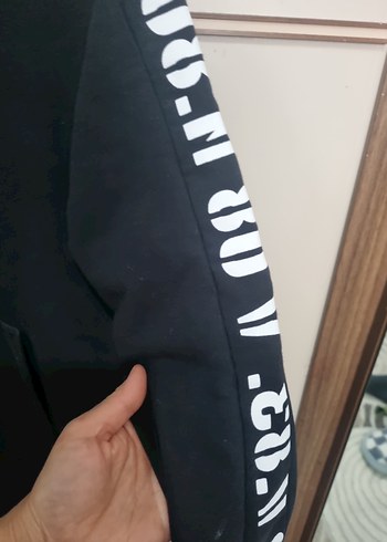 Erkek Çocuk Siyah Uzun Kollu Sweatshirt - Görsel 8