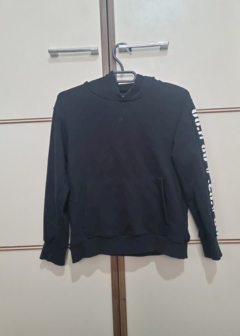 Erkek Çocuk Siyah Uzun Kollu Sweatshirt - Görsel 7
