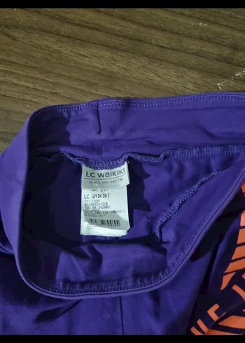 Lcw kız çocuk Mor Baskılı Spor Tayt - Görsel 2