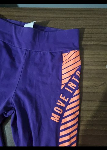 Lcw kız çocuk Mor Baskılı Spor Tayt - Görsel 3