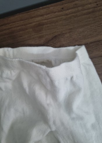 Beyaz ve Gri Kız Çocuk Tayt - Görsel 3