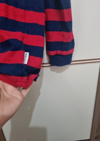 Çizgili Erkek Çocuk Triko Sweatshirt - Görsel 2